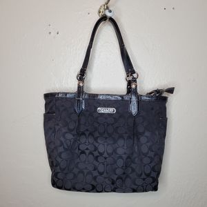Coach Black Signature C Tote